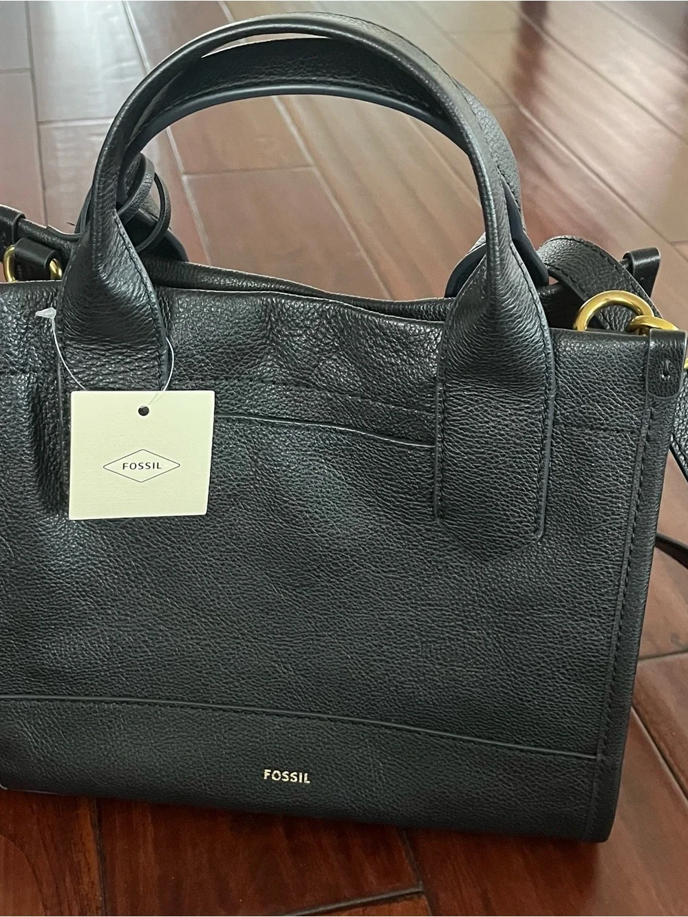 Fossil Kyler Satchel Black